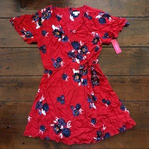 Floral Wrap Dress Medium